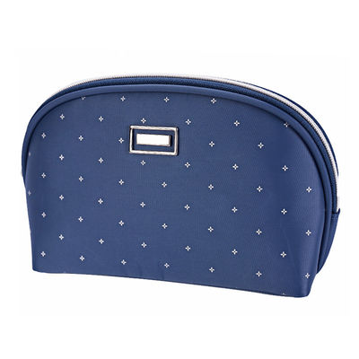 بوليستر مخصص شل الشكل حقيبة أدوات الزينة الزرقاء