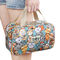 مجموعة حقيبة مكياج بوليستر بتصميم زهرة